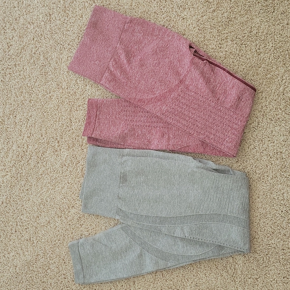 Wide band waist sports leggings